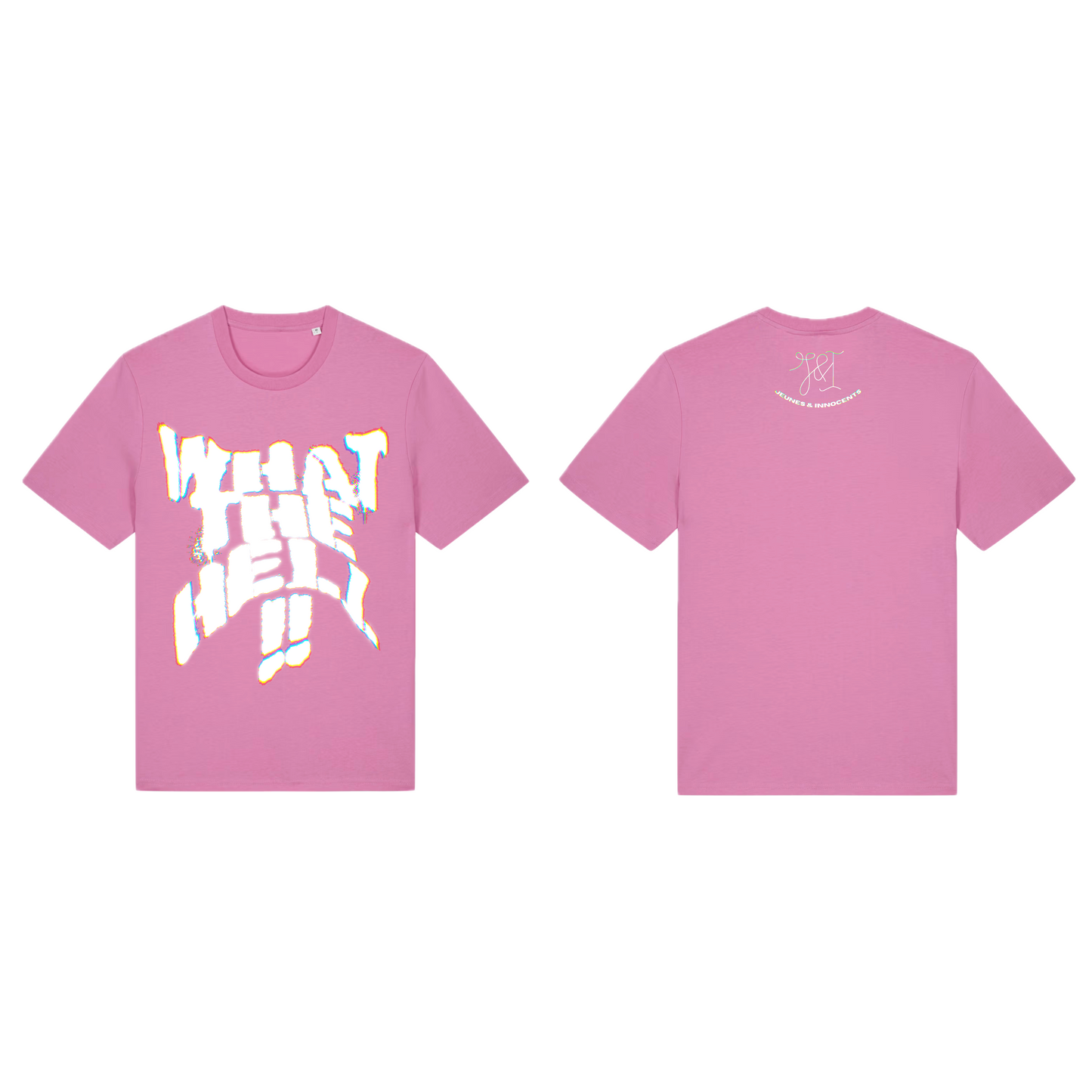 TEE - WHAT THE HELL (BUBBLE PINK)