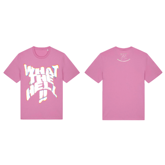 TEE - WHAT THE HELL (BUBBLE PINK)