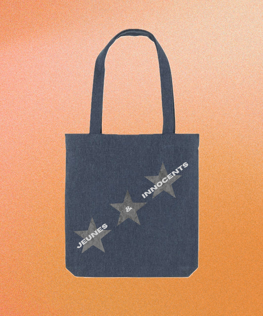 TOTE BAG - THREE STARS - BLUE JEANS